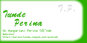 tunde perina business card